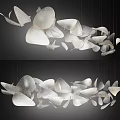 modern chandelier lobby chandelier 3d model