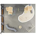 Children's Playground Modern Playground 3d model