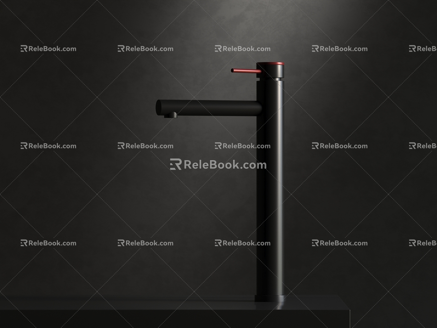 Hot and cold faucet kitchen and bathroom hardware water utensils 3d model