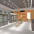 Modern Department Store Interior With Bright Lighting New Product Displays Shelves And Green Plants