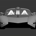 Futuristic Supercar With Sleek Aerodynamic Design Metallic Paint Transparent Roof And Sporty Wheels