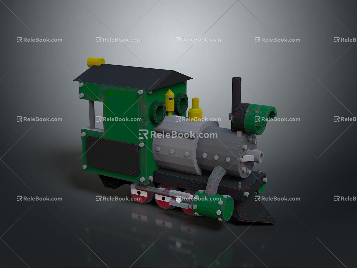 vintage train steam train train carriage locomotive head steam car carriage train modern vehicle 3d model