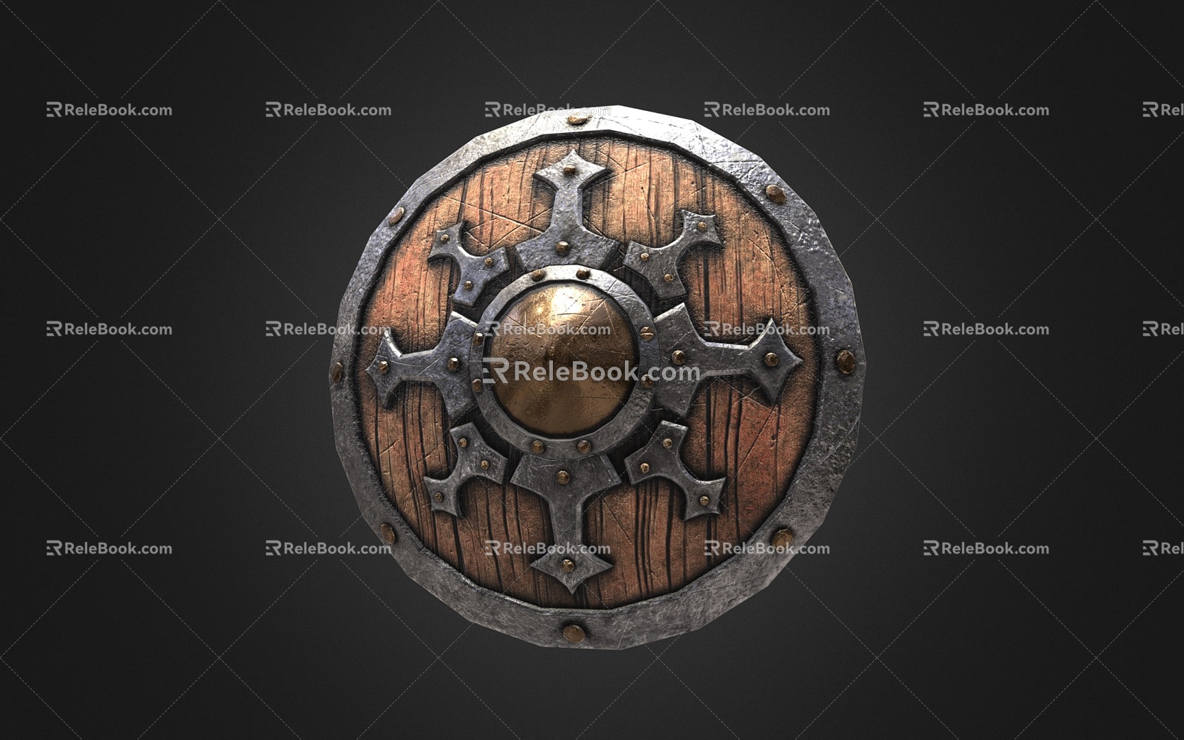 Retro Shield Medieval Shield Ancient Shield 3d model