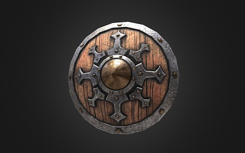 Retro Shield Medieval Shield Ancient Shield 3d model