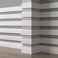 Simple skirting line skirting line plaster line 3d model