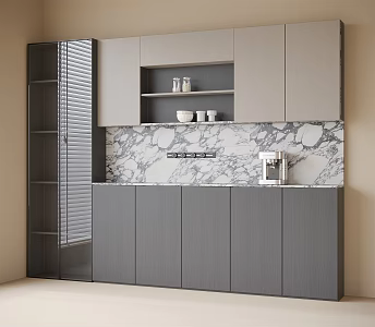 Modern Sideboard Wine Cabinet 3d model