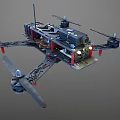 Smart Machine Multirotor Drone With Advanced Sensors Rotors And Navigation System