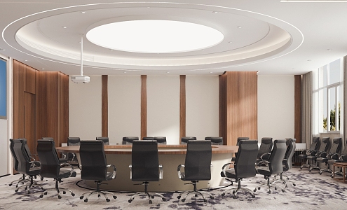 New Chinese Meeting Room 3d model