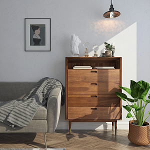 Nordic side cabinet 3d model