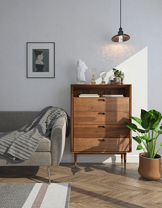 Nordic side cabinet 3d model