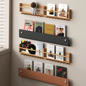 Modern Bookshelf Modern Wall Bookshelf Magazine Rack CD Magazine 3d model