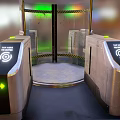 Terminal of a subway station or bus station 3d model