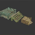 Handmade Wooden Crates in Various Sizes for Home Storage and Decoration