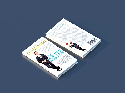 Success Themed Book Magazine By David Potter With Suit Man On Cover Design 3d model