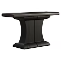 Dark Wood Console Table With Unique Base Structure For Modern Interior Decor 3d model