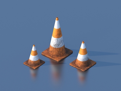 traffic cone ice cream cone warning cylinder road facilities outdoor sketch public facilities roadblock model