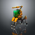 Robot Assistant Small Robot Butler Robot Butler Figure Game Figure 3d model