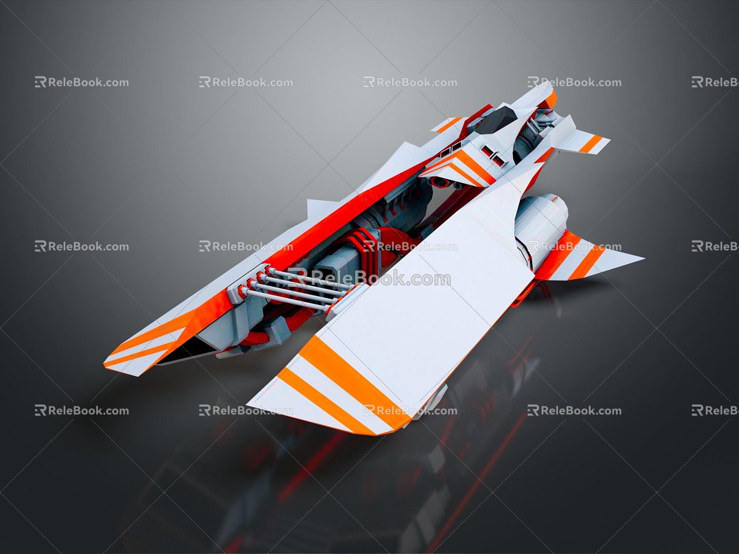 Modern Spaceship Spacecraft Spacecraft 3d model