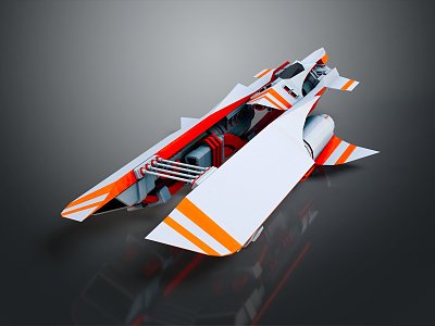 Modern Spaceship Spacecraft 3d model