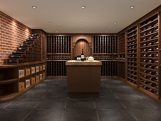 American Wine Cellar Red Wine Cellar Foreign White Wine Cellar 3d model