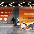 Gym reception desk 3d model