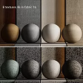 Spherical Components Featuring Various Textures And Neutral Color Tones Arranged On Shelves 3d model
