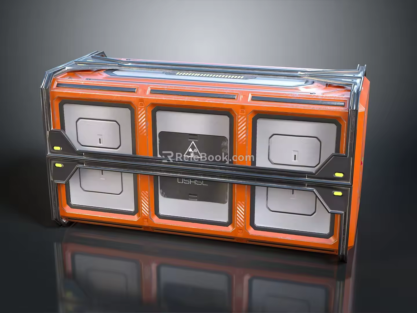 Modern Science Fiction Box Science Fiction Box Military Box Password Box 3d model