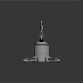 Silver Metallic Robotic Arm With Multiple Joints And Stable Base Structure