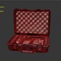 Open Hard Shell Storage Case Containing Space Exploration Tools For Astronaut Missions