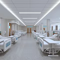 Modern Hospital Outpatient Ward Interior Design With Beds