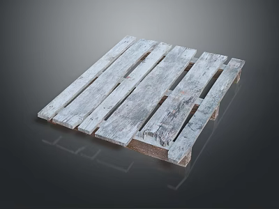 Sturdy Heavy Duty Industrial Equipment Wooden Pallet for Storage and Logistics 3d model