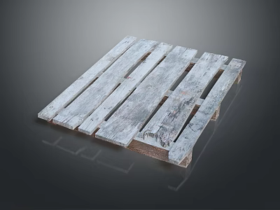 Sturdy Heavy Duty Industrial Equipment Wooden Pallet for Storage and Logistics 3d model