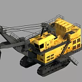 Yellow Large Crawler Utility Vehicle With Mechanical Arm Bucket And Cabin For Heavy Mining