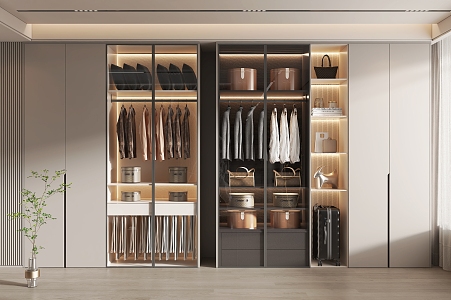 Modern wardrobe 3d model