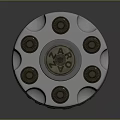 Fashion Clothing Accessories With Metal Cylindrical Design Textured Surface And Holes