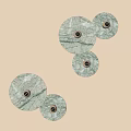 Modern Circular Textured Wall Lamps For Contemporary Interior Decoration