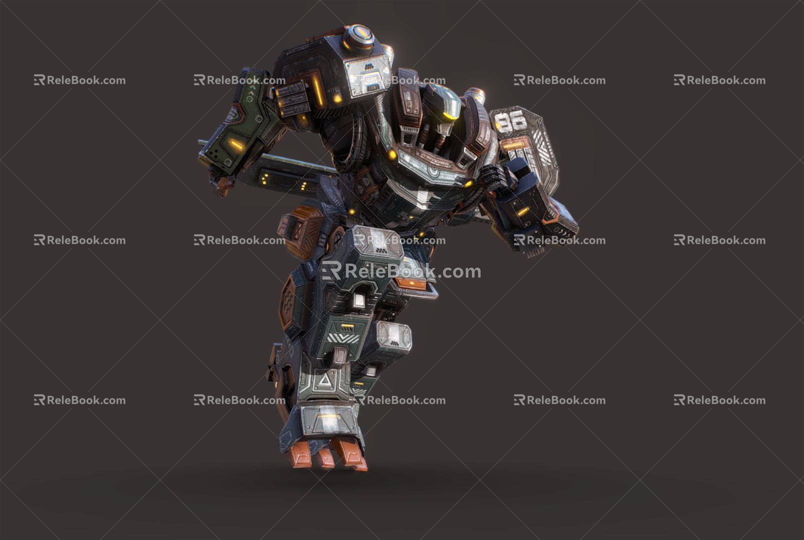 Modern Robot Robot Robot Man 3d model