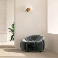 Quiet single sofa 3d model
