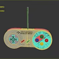 Super Nintendo Electronic Game Controller With Wireless Antenna Colorful Buttons Directional Pad And SELECT START