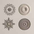 Intricate Decorative Carvings For Interior Design Featuring Various Ornate Patterns And Styles 3d model
