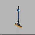 Practical Blue Household Mop With Yellow Head And Black Handle For Daily Cleaning