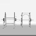 Professional Fitness Gym Equipment Set Including Squat Rack Bench Press And Weight Barbells