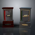 Classical Chest of Drawers With Two Tone Design Gold Accents and Ornate Carvings