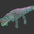 Modern Crocodile Cartoon Crocodile 3d model