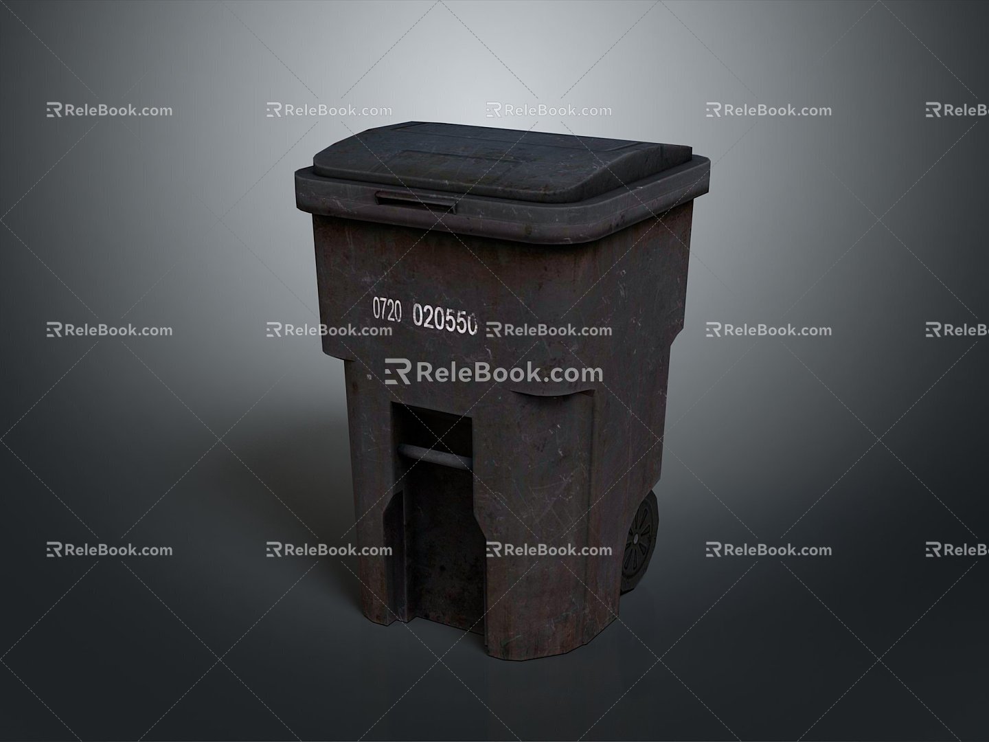 Iron dustbin outdoor dustbin large dustbin large outdoor dustbin large iron bin outdoor dustbin 3d model