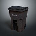 Iron dustbin outdoor dustbin large dustbin large outdoor dustbin large iron bin outdoor dustbin 3d model