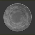 Elegant Silver Household Plate With Intricate Floral Patterns On Decorative Rim
