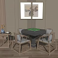 New Chinese Mahjong Table and Chair Mahjong Table and Chair Mahjong Table Side Table 3d model