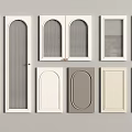Stylish Wine Cabinet Door Designs With Various Colors Glass Panels And Striped Patterns