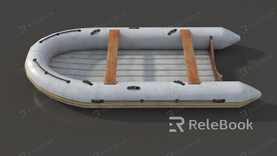 Lifeboat Kayak Rubber Boat Inflatable Boat Kayak Kayak Hovercraft Lifeboat Simple Model Lifeboat Low Model Low Face Number Lifeboat Realistic Kayak model